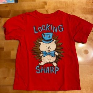 Graphic short sleeve with hedgehog Looking Sharp